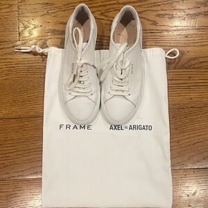 Axel Arigato White Leather Low-Top Sneakers